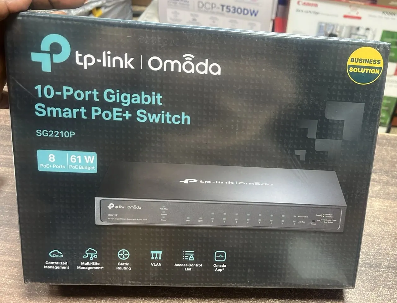 Tplink omada switch 10port gigabit smart POE+switch SG2210P
